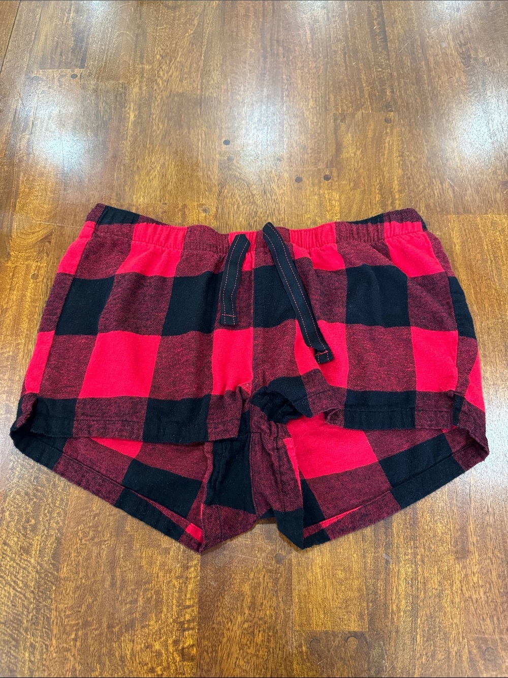 Old Navy Red and Black Buffalo Plaid Lounge Shorts